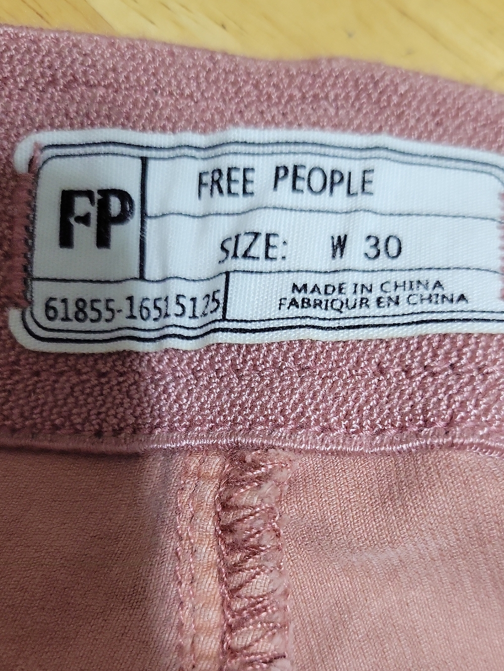 Dusty Pink Free People Stretch Flared Cords - Picture 3 of 13